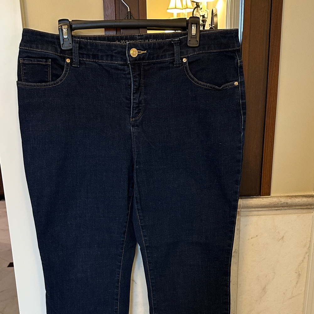 Chico's Dark Indigo Boyfriend Jeans